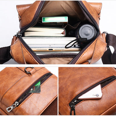 Sac Bandoulière Homme en Cuir PU – Élégance et Fonctionnalité
