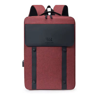 Sac à dos élégant avec port USB – Compatible avec ordinateurs portables jusqu'à 15,6 pouces, résistant à l'eau