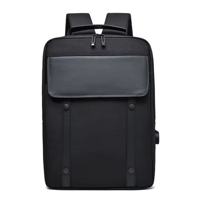 Sac à dos élégant avec port USB – Compatible avec ordinateurs portables jusqu'à 15,6 pouces, résistant à l'eau