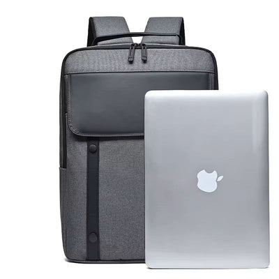 Sac à dos élégant avec port USB – Compatible avec ordinateurs portables jusqu'à 15,6 pouces, résistant à l'eau