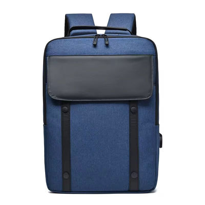 Sac à dos élégant avec port USB – Compatible avec ordinateurs portables jusqu'à 15,6 pouces, résistant à l'eau