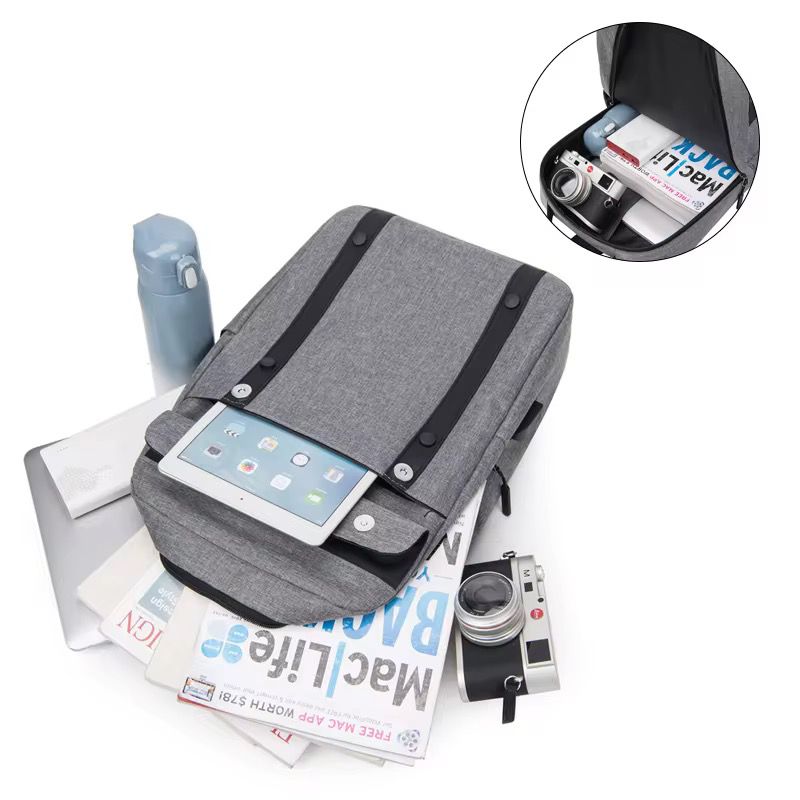 Sac à dos élégant avec port USB – Compatible avec ordinateurs portables jusqu&