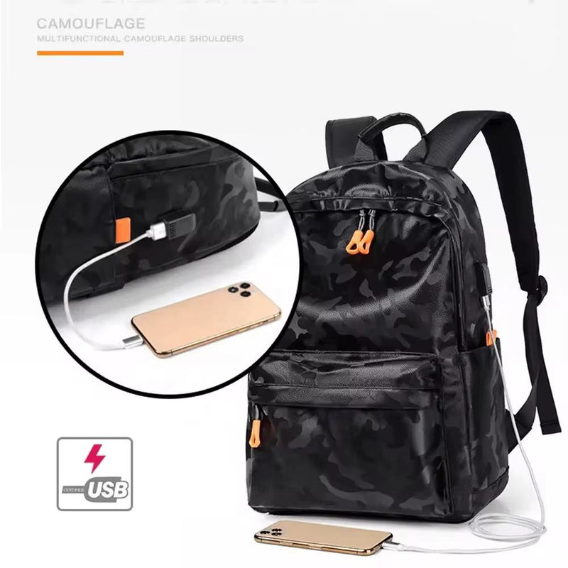 Sac à dos pratique avec port USB et design aux couleurs Bara