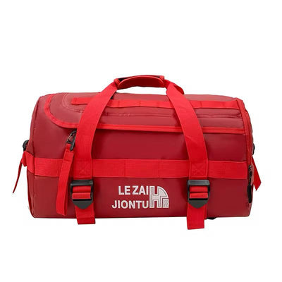 Sac de sport en nylon imperméable, grande capacité, idéal pour gym et voyages.