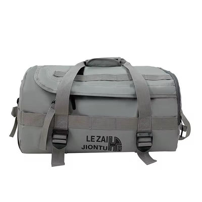 Sac de sport en nylon imperméable, grande capacité, idéal pour gym et voyages.