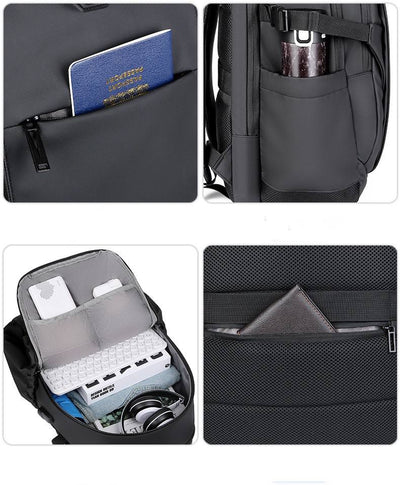 Sac à Dos Toposhine Homme - Anti-Vol, USB, Imperméable (32L)