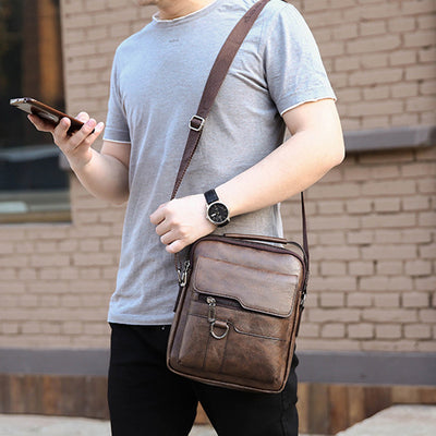 Sac Bandoulière Homme en Cuir PU – Élégance et Fonctionnalité