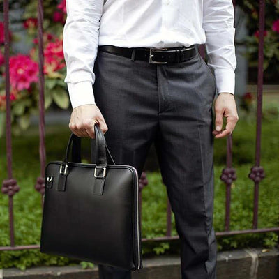 Sac en Cuir Véritable - Noir Élégant